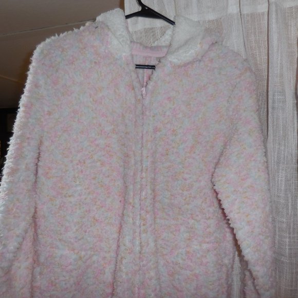 pink fleece fuzzy onesy - Picture 4 of 7